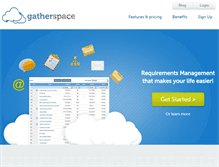 Tablet Screenshot of gatherspace.com